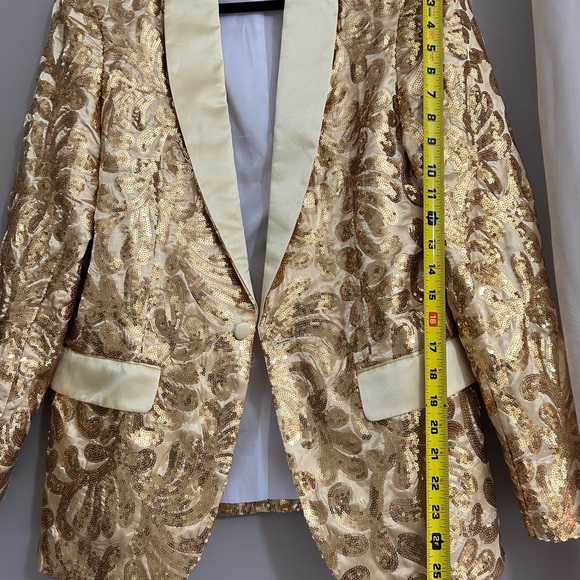 Men’s gold sequins jacket - Picture 5 of 9